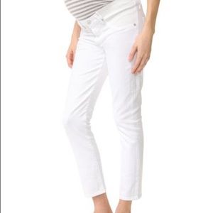 Citizens Of Humanity White Ankle & Cropped Jeans